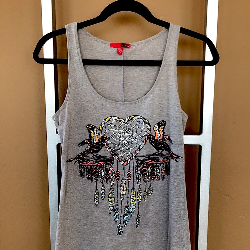 High/low hem cotton dress